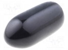 Nasadka; Korpus: czarny; Øwewn: 2,6mm; PVC Soft; L: 7mm