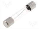 Fuse: fuse; time-lag; glass; 160mA; 250VAC; 6,3x32mm; brass; 632.300