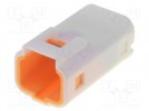 Gniazdo; przewód-płytka; męskie; JWPF; 2mm; PIN: 3; THT; 100V; 3A
