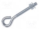 Screw with lug for rope mounting; LIFELINE4