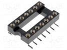 Socket: integrated circuits; DIP14; Pitch: 2.54mm; precision; SMT