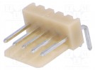 Connector: wire-board; socket; male; PIN: 5; THT; angled 90°; 2.54mm