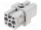 Steckverbinder: rechtwinklig; weiblich; heavy|mate D; PIN:8; 7+PE