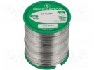 Drut lutowniczy; Sn96,5Ag3Cu0,5; 0,5mm; 0,25kg; bezołowiowe