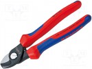 Tool: cutters; 165mm; Kind of pliers: side,cutting; 1AWG÷0AWG