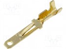 Terminal: flat; 2.8mm; 0.5÷1mm2; gold plated; with a latch; male