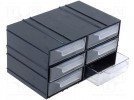 Zestaw z szufladkami; Il.szufl.w module:6; 230x142x125mm
