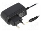 Pwr sup.unit: switched-mode; 9VDC; 1A; Out:2,35/0,7; 9W; Plug: EU