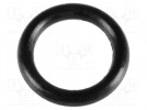 O-ring gasket; NBR rubber; Thk: 0.6mm; Øint: 2.75mm; black
