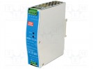 Pwr sup.unit: switched-mode; 76.8W; 24VDC; 24÷28VDC; 3.2A; 510g