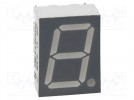 Wyświetlacz: LED; 7-segmentowy; 10mm; 0,39"; Il.zn: 1; zielony