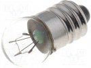 Filament lamp: miniature; 12V; 1.2W; E10; spherical; Ø11.5mm; 100mA
