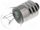 Filament lamp: miniature; 24V; 2.4W; E10; spherical; Ø11.5mm; 100mA