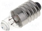 Filament lamp: standard; 2.2V; 0.55W; E10; lens; Ø9.5mm; L:24mm