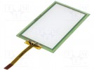 Panel dotykowy; 72x40mm; PIN: 4; Wymiary zewn: 82x50,2x0,95mm