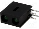 LED; w obudowie; Il.diod:2; 3mm; THT; zielony; 10-25mcd; 40°