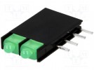 LED; w obudowie; Il.diod:2; 1,8mm; THT; zielony; 6-12mcd; 70°