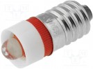 LED-Lampe; rot; E10; 12V; Diodenzahl:1