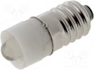 LED-Lampe; weiß; E10; 12V; Diodenzahl:1
