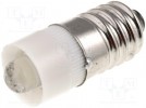 Lampka LED; biały; E10; 24V; Il.diod:1