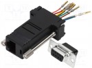 Anschluss: Adapter; RJ45-Buchse,D-Sub 9pin weiblich