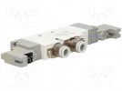 Zawór elektromagnetyczny; 5/3 w środkowym położeniu odcięty