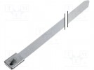 Cable tie; L:681mm; W:7.9mm; acid resistant steel; 1115N
