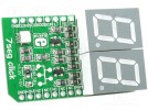 Płytka rozszerzająca; SPI; LED 2 cyfry; mikroBUS