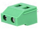 Listwa zaciskowa; 7,5mm; tory:2; 24A; 500V; THT, winda
