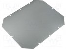 Einbauplatte; verzinkter Stahl; W: 265mm; L: 215mm; Serie: TEMPO