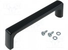 Rączka; Mat: ABS; czarny; H:42mm; L:155mm; W:20mm