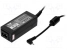 Pwr sup.unit: switched-mode; 19VDC; 2.1A; Out:2,5/0,7; 40W; 0÷40°C