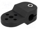 Uchwyt; D:10mm; S:8mm; poliamid; Śr.otw.moc:6,2mm