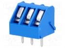 Klemmleiste; 5mm; mit 45°-Winkel; 2,5mm2; Wege:3; verzinnt; 16A