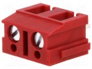 Terminal block; 7.5mm; angled 90°; 2.5mm2; ways:2; 24A; H:12.5mm