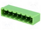 Pluggable terminal block; socket; male; 5mm; straight; ways:7; THT