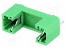 Buchse; THT; 5x20mm; -30÷85°C; 6,3A; Thermoplast; UL94V-0; grün; 5mΩ