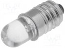 Lampka LED; zielony; E10; 24VDC; 24VAC; 90mW; 30°