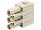 Złącze: HAN; moduł; żeńskie; Han Modular CD; PIN: 7(3+4); 830V