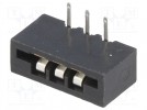 Connector: FFC (FPC); angled 90°; PIN:3; NON-ZIF; THT; tinned; 20mΩ