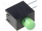 LED; im Gehäuse; Anz.Dioden:1; 3mm; THT; grün; 68-100mcd; 30°