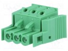 Pluggable terminal block; plug; female; 5.08mm; with latch; 12A