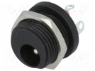 Socket; DC supply; male; 5,5/2,1mm; 5.5mm; 2.1mm; soldering