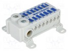 Verbinder: Verteilerblock; 76A; 690V; für DIN-Schiene,schraubbar