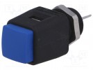 Laboratory clamp; blue; 60VDC; 16A; Connection: spring clamp