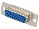 D-Sub HD; PIN: 26; Stecker; weiblich; gerade; Löten; für Leitungen