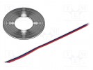 Przewód: wstążkowy; linka; Cu; 4x0,124mm2; nieekranowany; PVC; 150V