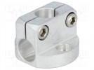 Łącznik montażowy; D:16mm; Śr.podstawy:45mm; H:31mm; aluminium