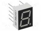 Wyświetlacz: LED; 7-segmentowy; 9,9mm; 0,39"; Il.zn: 1; czerwony