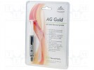 Heat transferring paste; copper; silicone + gold; 3g; AG Gold